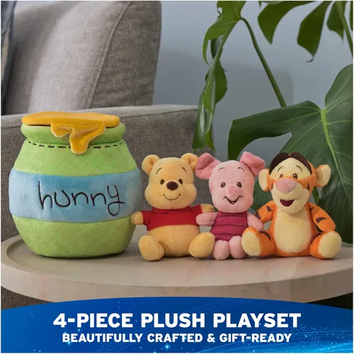 Vista 2 de GUND Disney Winnie the Pooh - Juego de 4 piezas de juguetes sensoriales