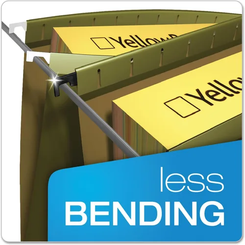 Vista 4 de Pendaflex Surehook fólders de archivos colgantes reforzados, Verde (Standard Green)