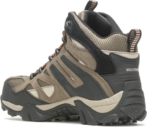 Vista 3 de WOLVERINE Botas de senderismo impermeables Wilderness para hombre, Bungee Cord, 8 ancho