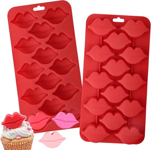 Vista 11 de Webake Molde cuadrado para chocolate, paquete de 2 moldes de silicona para chocolate de conversación, molde de chocolate para parejas románticas