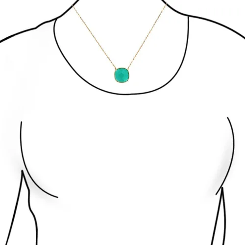 Vista 5 de Bling Jewelry Elegante juego de bisel colgante de piedra pastel ovalada facetada aretes y collar con palanca trasera, rosa, aguamarina, calcedonia