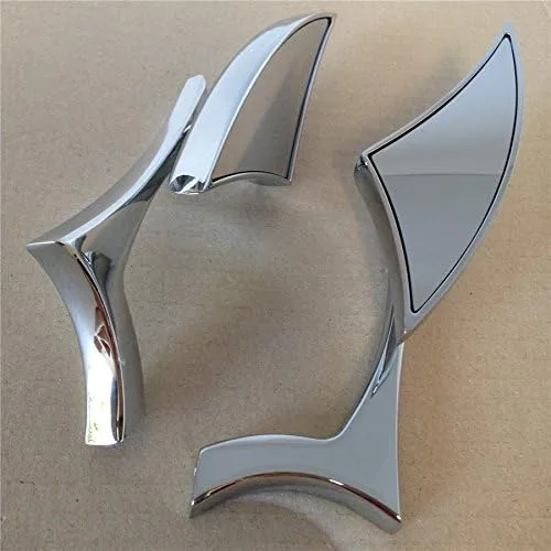 Vista 5 de cromado Spear Hoja Mini Espejos para Harley Davidson Sportster Dyna Softail