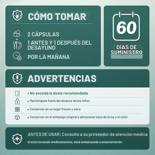 Vista 10 de Cápsulas de suplemento de melena de leones, melena de león orgánica 1200 mg, 120 cápsulas veganas