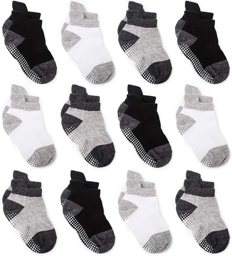Vista 24 de Calcetines tobilleros antideslizantes Zaples para bebés con suelas antideslizantes para bebés, niños pequeños, niños y niñas