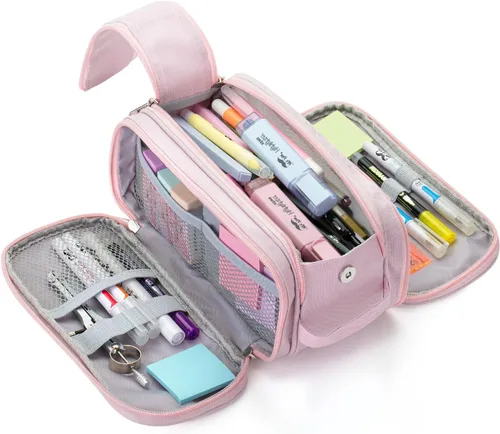 Vista 9 de Mr. Pen - Estuche para lápices de gran capacidad - Estuche grande para lápices - Bolsa para bolígrafos Big Pencil Pouch, Pencil Bag, Pen Case, Pen