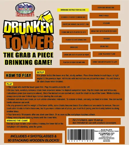 Vista 7 de Juego de beber "Grab a piece" con bolsa de almacenamiento