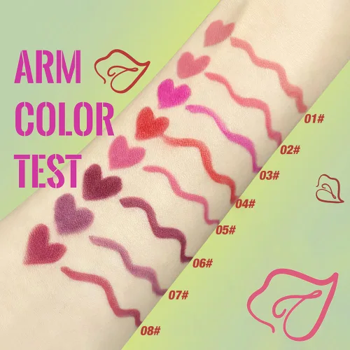 Vista 4 de evpct Lápiz delineador labial Dusty Rose en forma de triángulo para mujeres, lápiz labial retráctil con punta triangular para esculpir, rellenar