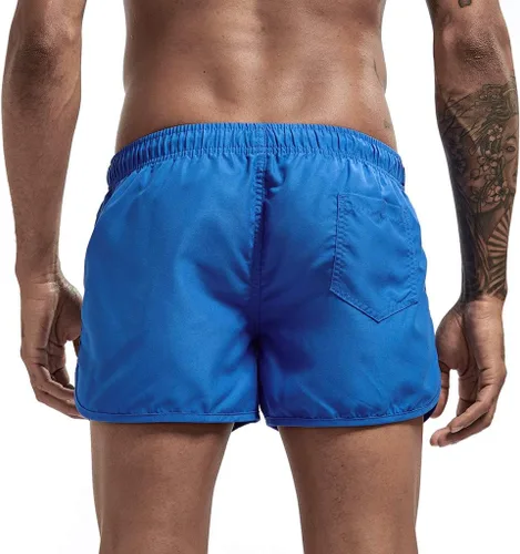 Vista 5 de Pantalones cortos para hombre de 3.0in de secado rápido para gimnasio, pantalones cortos de entrenamiento para hombre con forro y bolsillos