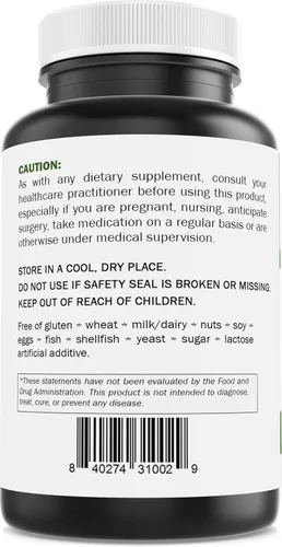 Vista 3 de Brieofood Cápsulas de D-manosa - Salud del tracto urinario - 1500 mg por porción - 120 cápsulas
