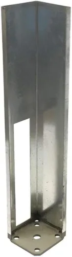 Vista 6 de Torre de montaje de poste de hormigón/madera para valla de vinilo con kit de montaje (4 x 4 x 36 pulgadas)