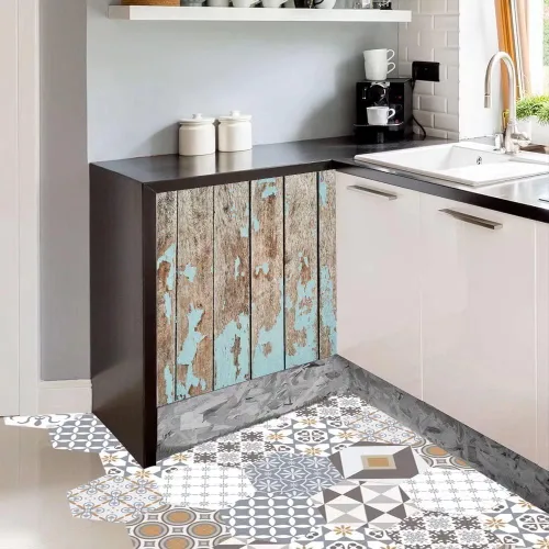 Vista 3 de Adhesivo magnético decorativo para puerta de madera para cocina, lavavajillas, panel magnético para refrigerador, cubierta magnética para Pintura