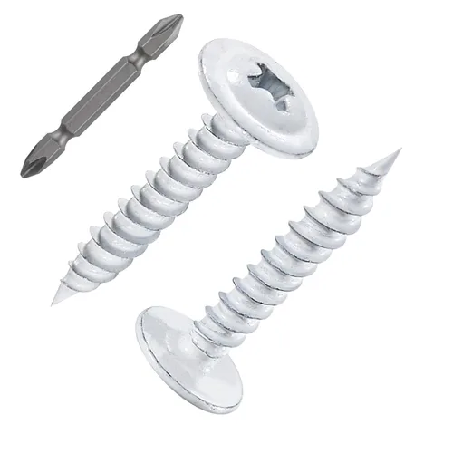 Vista 25 de Tornillos WenSilon #4×1" de cabeza de armadura Phillips para madera con galvanizado negro, autorroscantes para metal rápido.