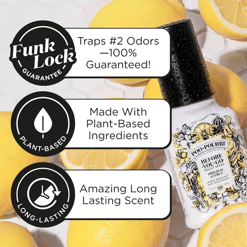 Vista 3 de Poo-Pourri Before-You-Go - Aerosol para inodoro, cítricos originales, 2