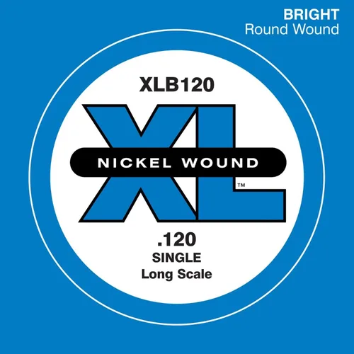 Vista 31 de D'Addario XLB020P Guitarra Bajo de Acero Liso Cuerda Simple, Escala Larga, .020