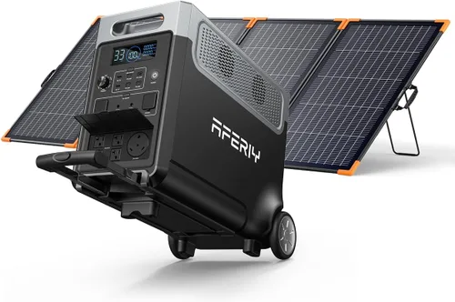 Vista 10 de AFERIY Estación de energía portátil de 3840Wh, tomas de corriente alterna de 120V x 5, carga rápida de 2.5H, estación de energía de batería LiFePO4