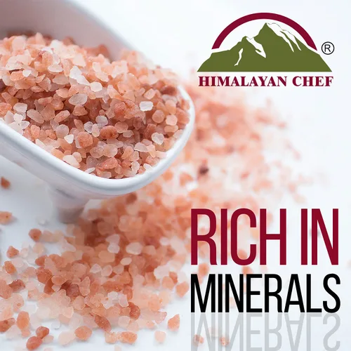 Vista 2 de Himalayan Chef Molinillo de sal y pimienta paquete variado (sal rosa, pimienta negra, sal de cebolla, sal de ajo), paquete de 4