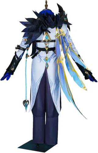 Vista 2 de MZXDY Dottore - Disfraz de cosplay de Genshin Impact, conjunto completo de Fatui The Doctor para Halloween