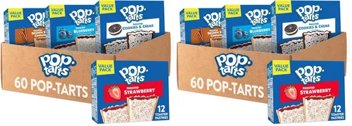 Vista 12 de Pop-Tarts - Tostadas, alimentos para el desayuno, bocadillos para niños, paquete variado (60 Pop-Tarts)