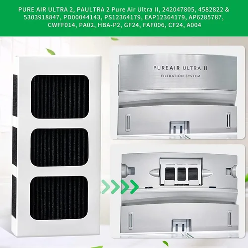 Vista 2 de KEEPOW Filtro de aire de repuesto compatible con filtro de aire Frigidaire Paultra2, Pureair Ultra ii, Electrolux 242047805, 5303918847, EAP12364179