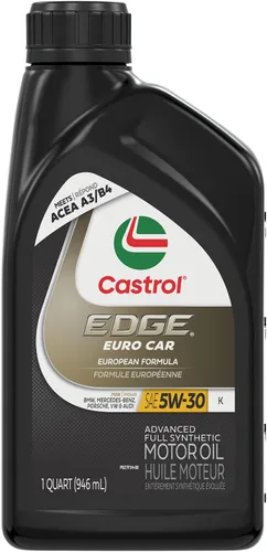 Vista 2 de Castrol EDGE Euro 5W-30 K Advanced - Aceite de motor sintético completo, 1 cuarto de galón, paquete de 6