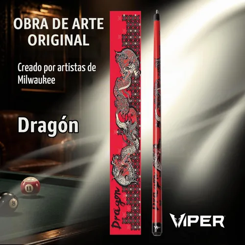 Vista 11 de Viper by GLD Products Underground 58" Pool Cue, 9 Styles, 18-21 Oz Dragón