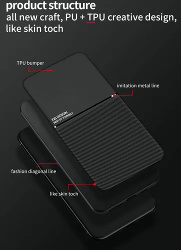 Vista 8 de Kepuch Mowen - Carcasa para Oppo K9, color negro