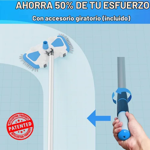 Vista 4 de TidyMister Cabezal de vacío de piscina con peso rectangular con limitador Rectángulo