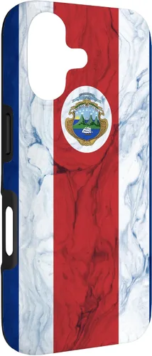 Vista 3 de Bandera de Costa Rica y fondo elegante - Funda del orgullo costarricense para iPhone 17