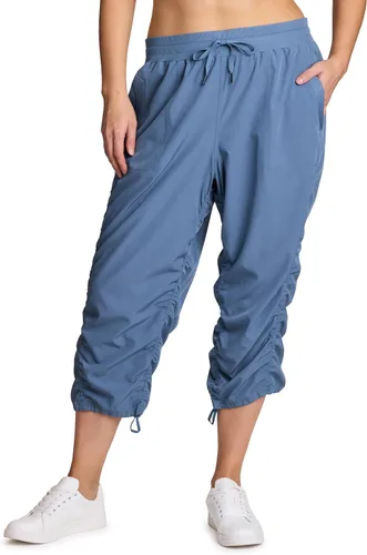 Vista 10 de RBX Active - Pantalón capri con cordón ajustable para mujer, talla grande, ligero, tejido