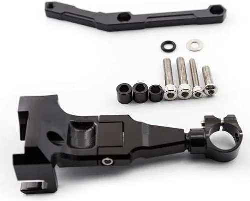 Vista 3 de FXCNC Racing motocicleta CNC amortiguador de dirección estabilizador búfer kit de montaje compatible con MT-09 MT09 FZ09 FZ-09 (no Tracer)
