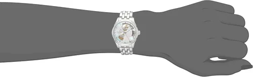 Vista 5 de Hamilton Reloj Jazzmaster Open Heart Lady Reloj automático suizo de 1.417 in, esfera de madreperla, pulsera de acero inoxidable plateado
