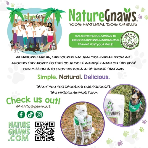 Vista 8 de Nature Gnaws Bully Sticks - Masticables para perros sin cuero crudo de larga duración, 1 libra