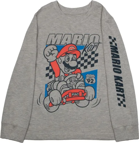 Vista 4 de Nintendo Super Mario Kart Race - Camiseta de manga larga para niños, paquete de 3 unidades para niños y niños pequeños