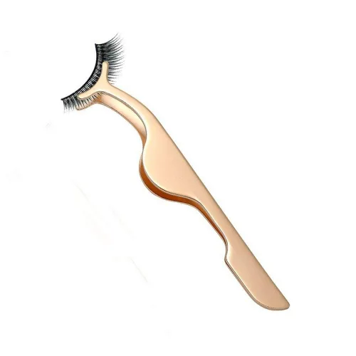 Vista 4 de Herramienta Aplicadora de Pestañas Postizas Pinzas para Extensiones de Pestañas Removedor Pinzas Clip Alicate (Negro)