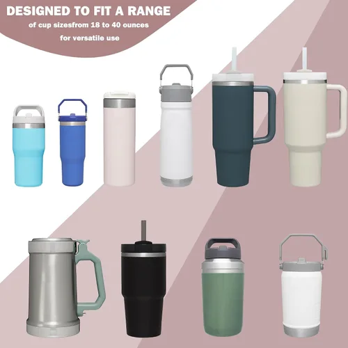Vista 4 de Bolsa para botella de agua Stanley de 40 onzas con asa, accesorios de gimnasio para mujer, bolsa para cinturón compatible con Stanley/Accesorios