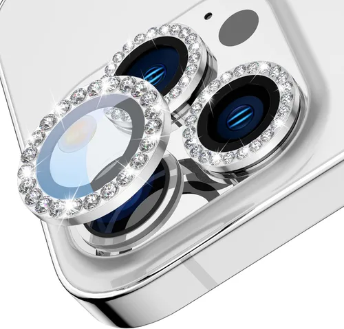 Vista 8 de Tensea Protector de lente de cámara para iPhone 13 Pro/iPhone 13 Pro Max, cubierta de protección para cámara, protector de pantalla de vidrio