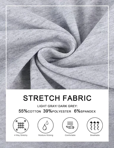 Vista 5 de HARTPOR Pantalones deportivos de algodón para mujer, pantalones deportivos para yoga, pantalones deportivos casuales para correr con bolsillos