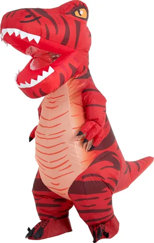 Vista 9 de Disfraces de dinosaurio para adultos, disfraz inflable para adultos, disfraz de Trex inflable, disfraces de Halloween para hombres y mujeres
