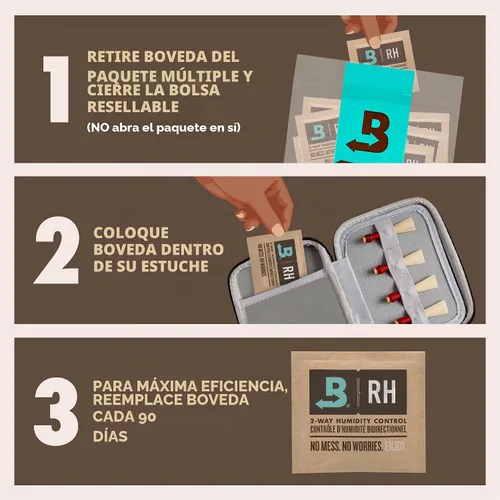Vista 2 de Controlador de la humedad de 2 vías Boveda oficial, de 0.28 onzas, mediano, en un paquete de 10