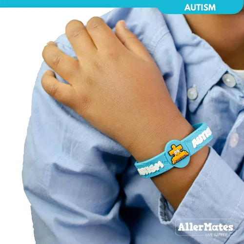 Vista 5 de Allermates Pulsera de alerta médica para niños con autismo