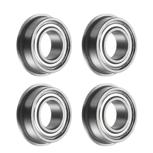 Vista 28 de uxcell MF52ZZ ensanchó el rodamiento de bolas, 4pcs 6.6x16.4x8.2 ft m acero cromado doble blindado ABEC1 cojinetes de brida Double Shielded, ABEC1