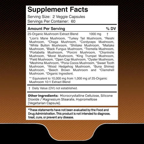Vista 2 de WELLNESS LABSRX Suplemento NAD, 1500 mg - Suplemento liposomal NAD+ con resveratrol Cápsulas de suplemento de hongos orgánicos - 1000 mg