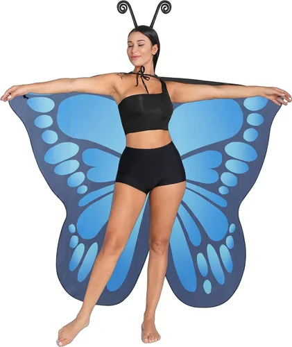 Vista 6 de Ideed Disfraz de alas de mariposa de Halloween para mujer