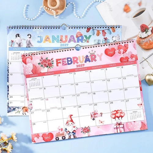Vista 2 de Calendar 2027-2028 - 2 Year Wall Calendar 2027-2028, Jan 2027 - Dec 2028