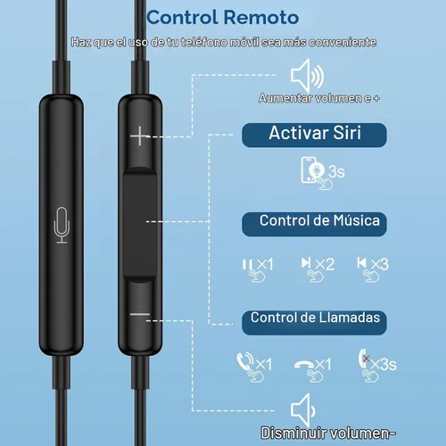 Vista 3 de Auriculares tipo C con cable USB C para Samsung Galaxy A17/A16 5G/S25 FE/S25 Ultra/S25 Plus/S24FE/S23FE/A56/A36/S22, iPhone 17/16e/16 Plus/Pro Max