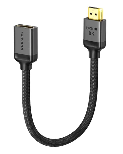Vista 11 de Silkland Extensor HDMI 8K 2.1, 8K@60hz 4K@120hz Cable de extensión HDMI
