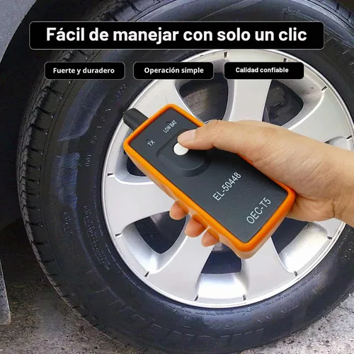 Vista 4 de Herramienta de restablecimiento de sensor de neumáticos automotriz, herramienta de reaprendizaje TPMS, sensor de monitoreo de presión de neumáticos