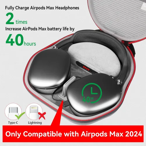 Vista 3 de Smatree Funda de carga para auriculares AirPods Max/AirPods Max 2