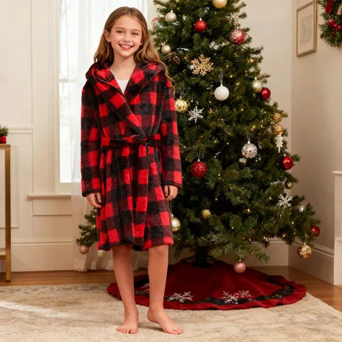 Vista 54 de E.W Apparel Bata de baño de forro polar con capucha para niños, bata suave y mullida para niños pequeños