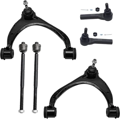 Vista 124 de Detroit Axle - Kit de brazos de control delantero para Chevy Silverado 1500 GMC Sierra 1500 GMC Sierra 1500 Avalanche Yukon Tahoe Escalade ESV EXT